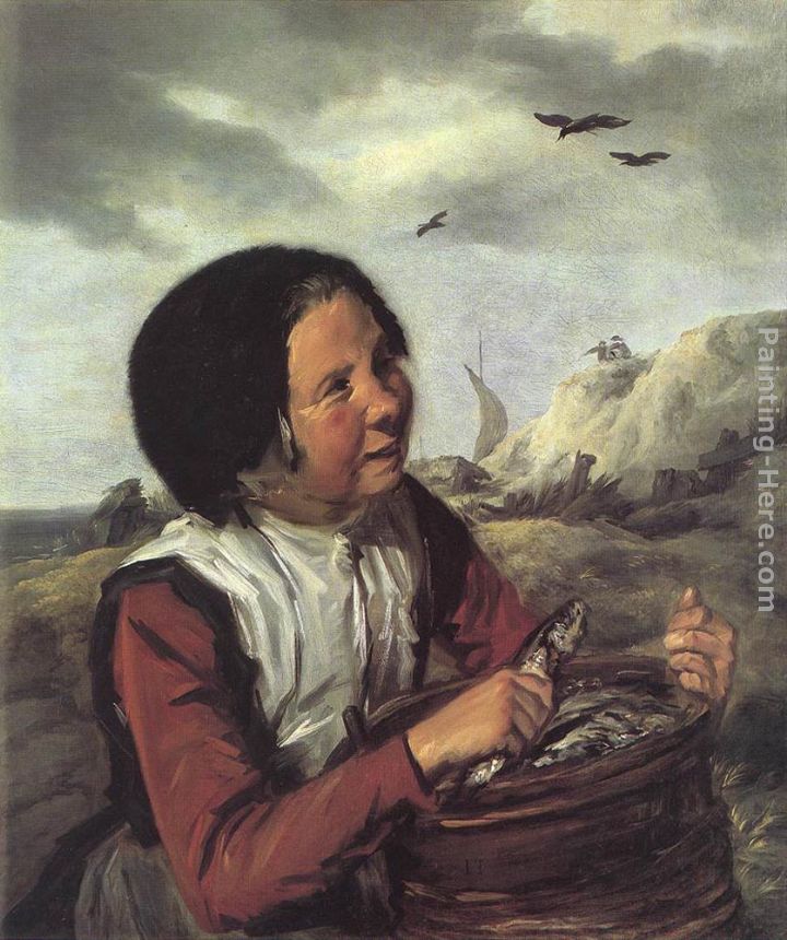 Fisher Girl painting - Frans Hals Fisher Girl art painting